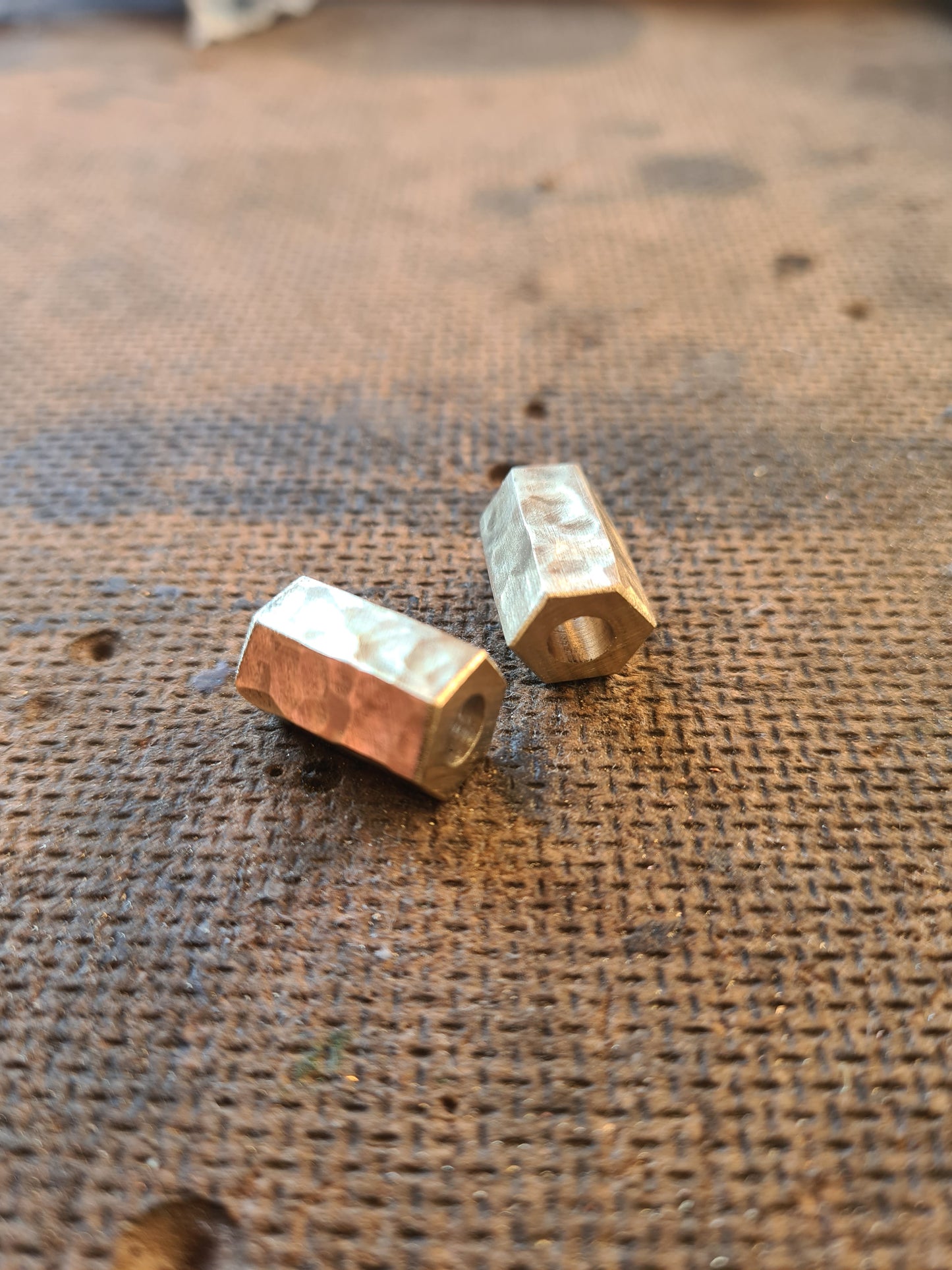 Hex Brass Lanyard Beads