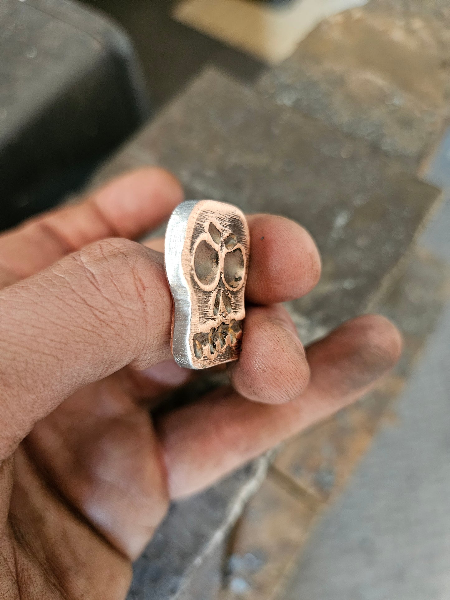 CuMai Blacksmith Pocket Skull