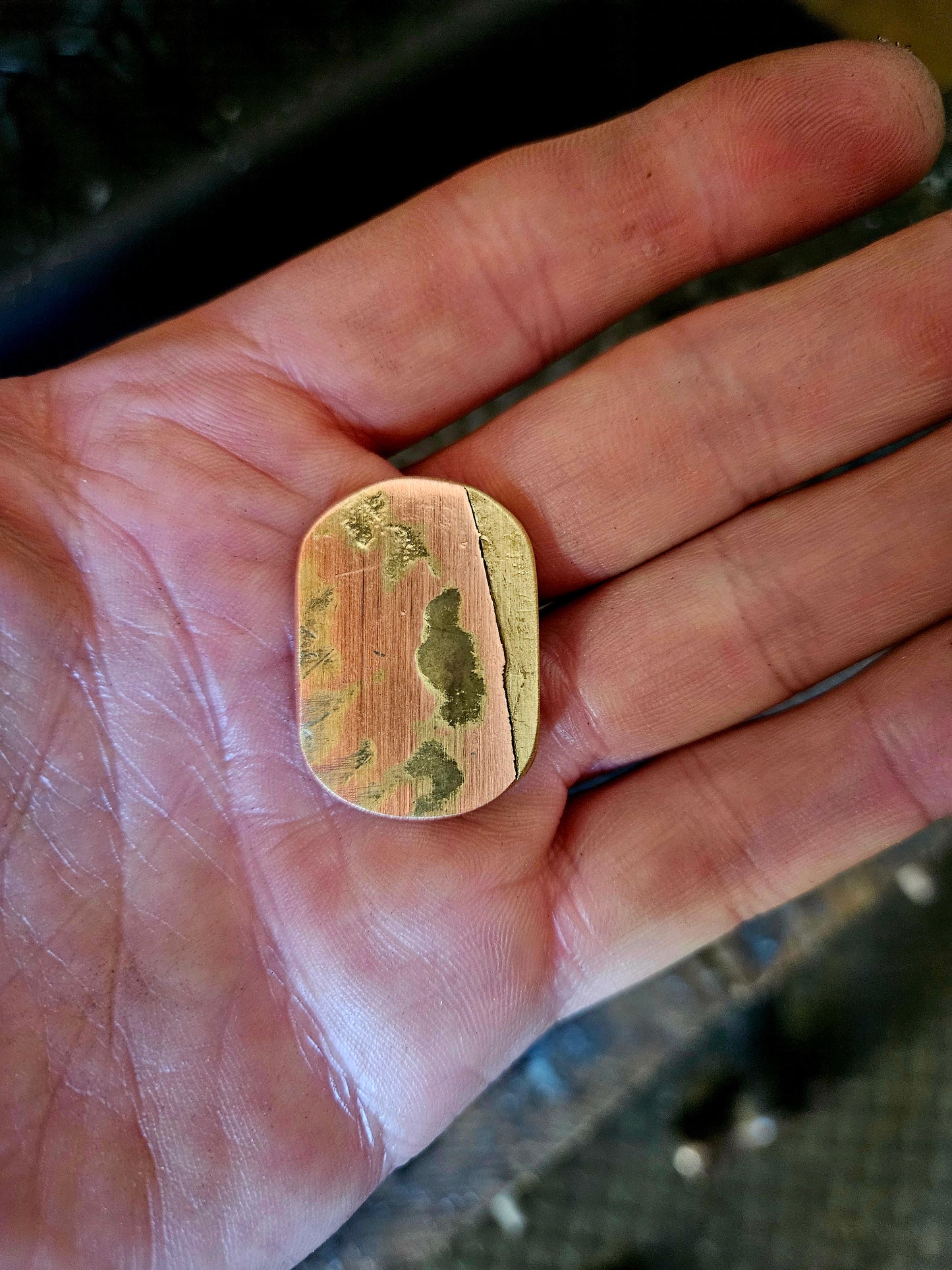Mokume Gane Mini Worry Stone