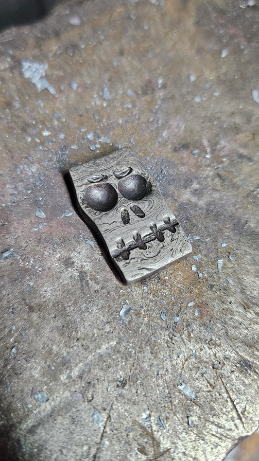 Damascus Steel Skull