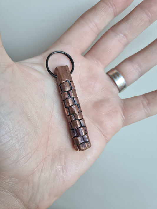 Alligator Scale Copper Keyfob