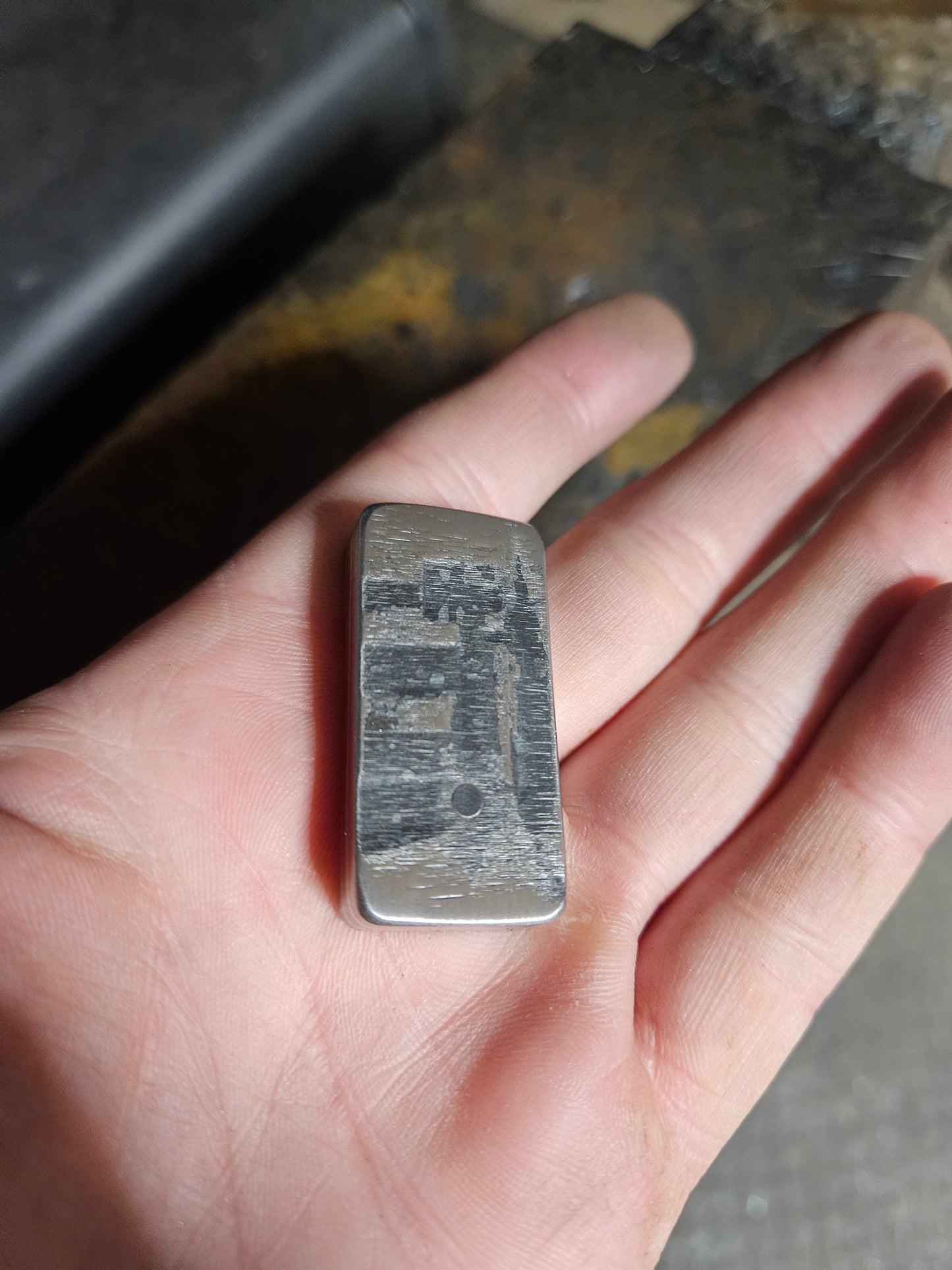 Steel and Brass Worry Stone