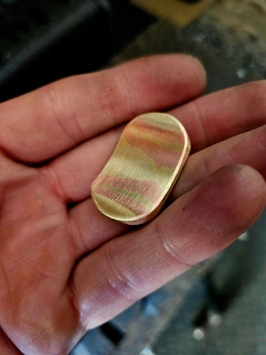 Mokume Gane Mini Worry Stone