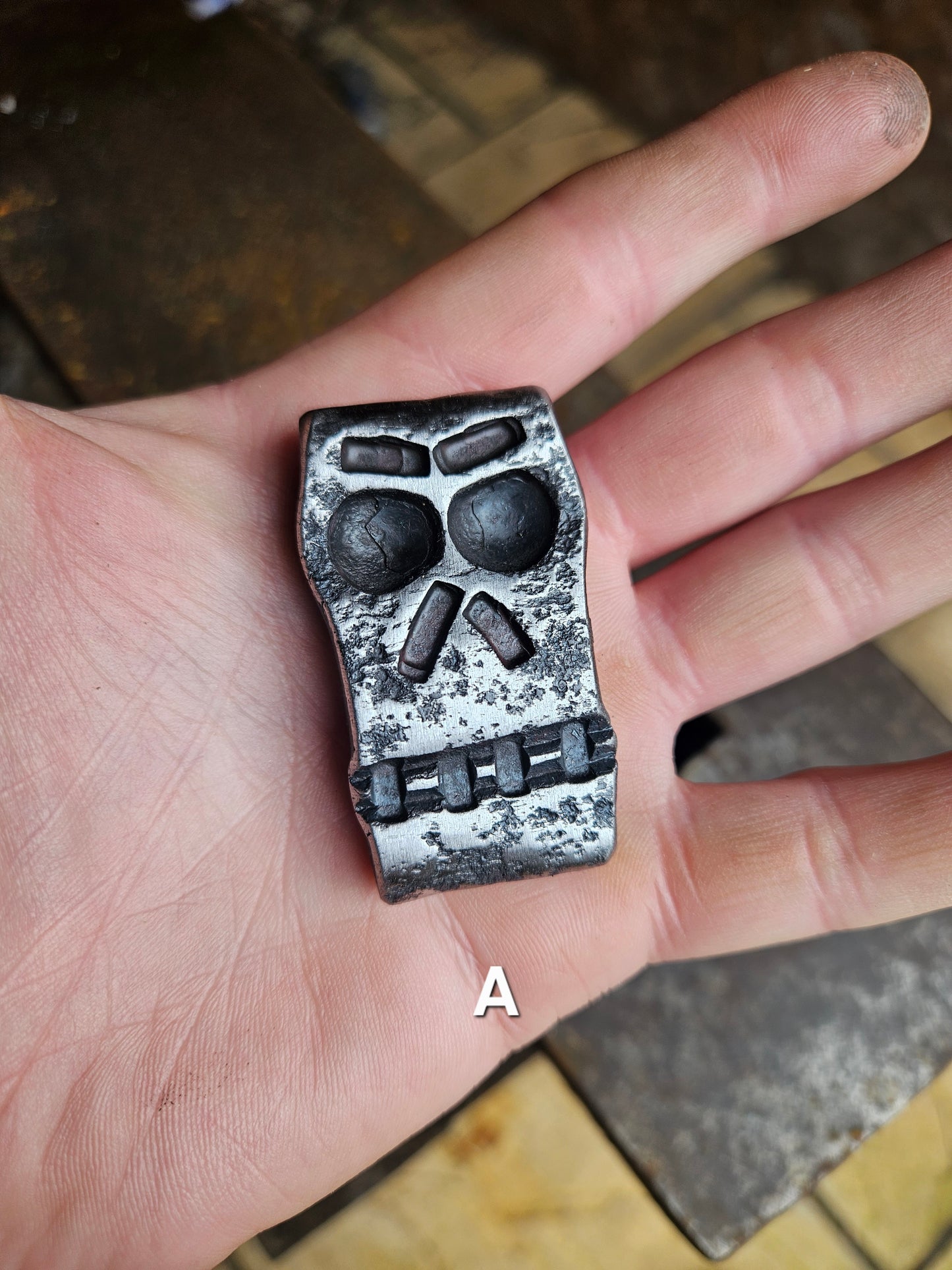 Large Wrought Iron Skull