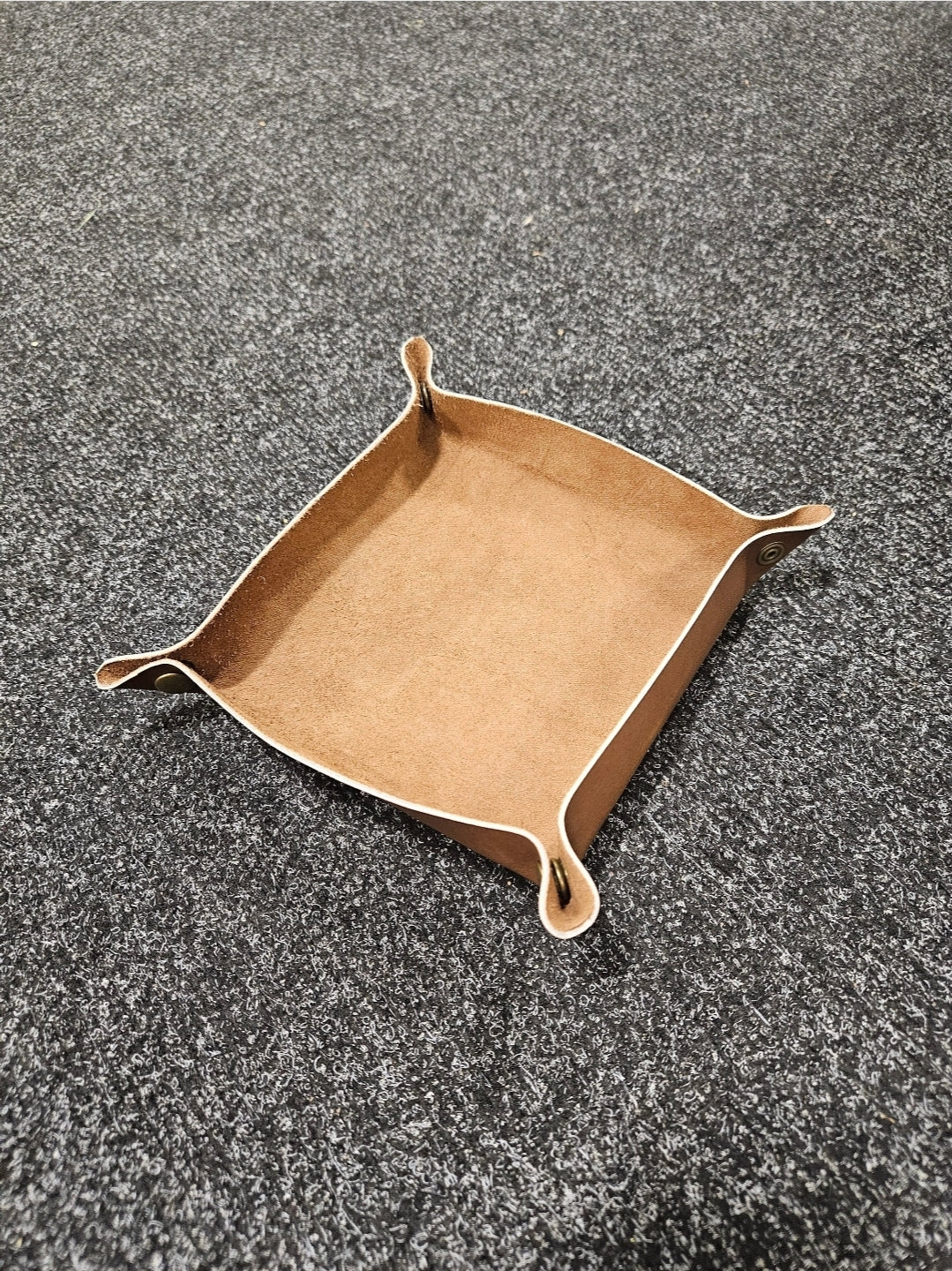 Handmade Leather Dice & Valet Tray – Durable, Stylish, Built to Last