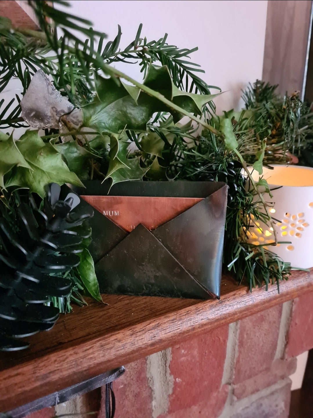 Hand-Forged Metal Christmas Card – Personalised Keepsake Gift