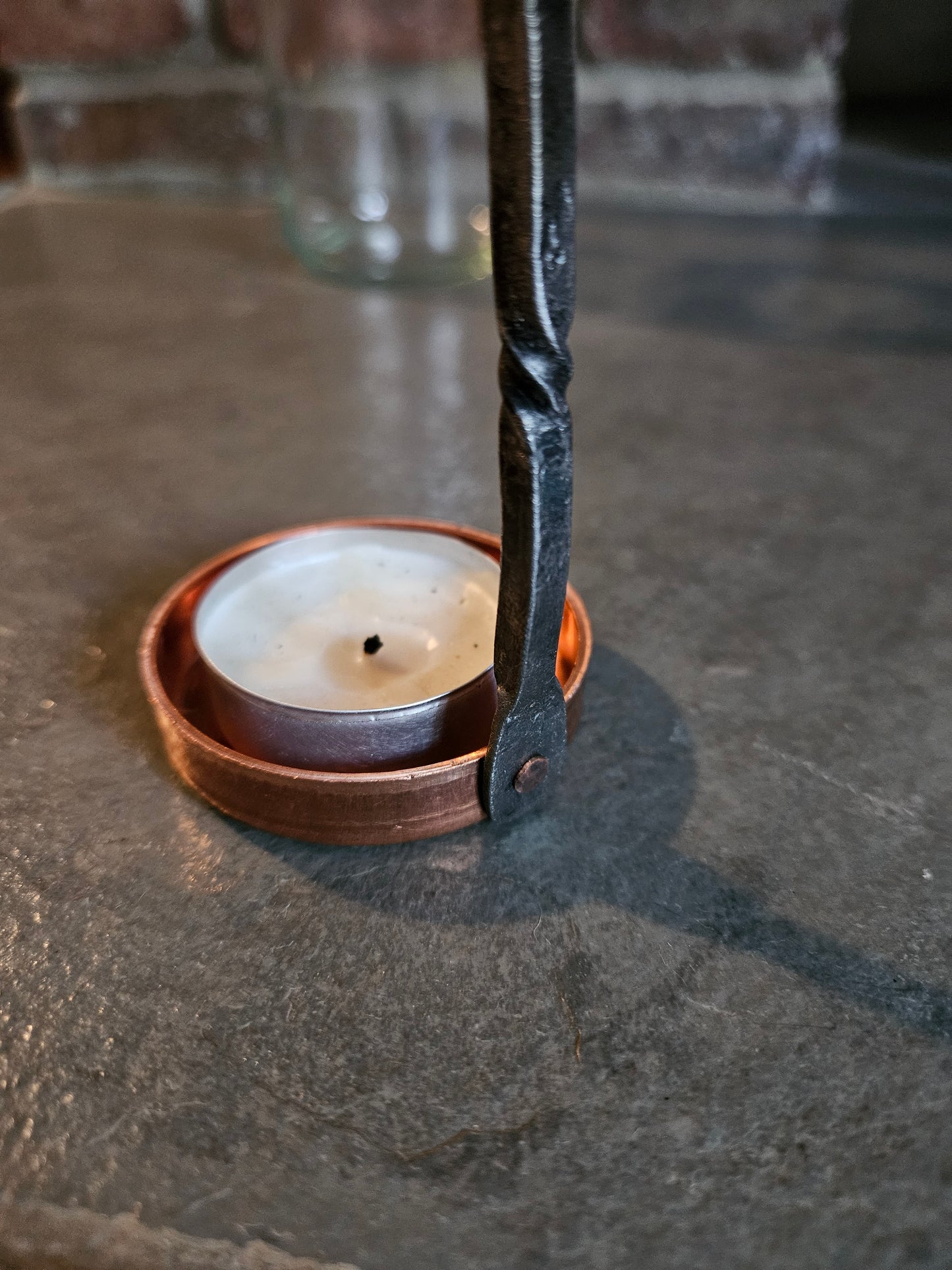 Hand Forged Tealight Candle Holder