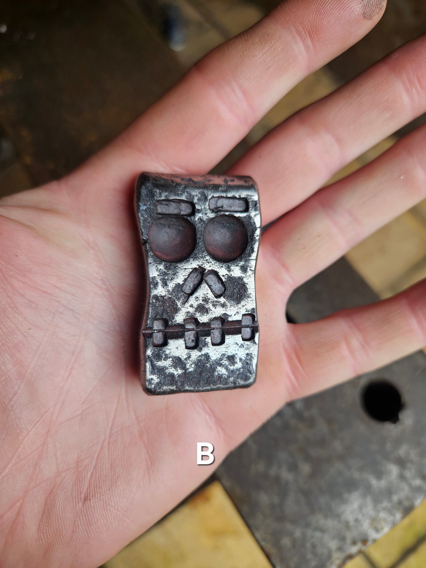 Large Wrought Iron Skull