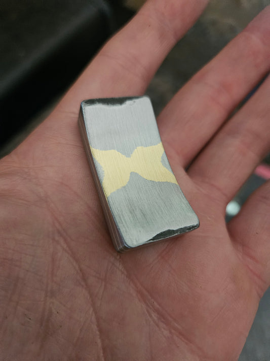 Steel and Brass Worry Stone